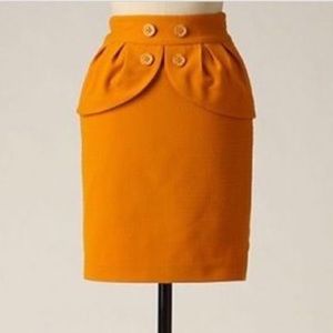 Leifsdottir for Anthropologie yellow skirt - 0